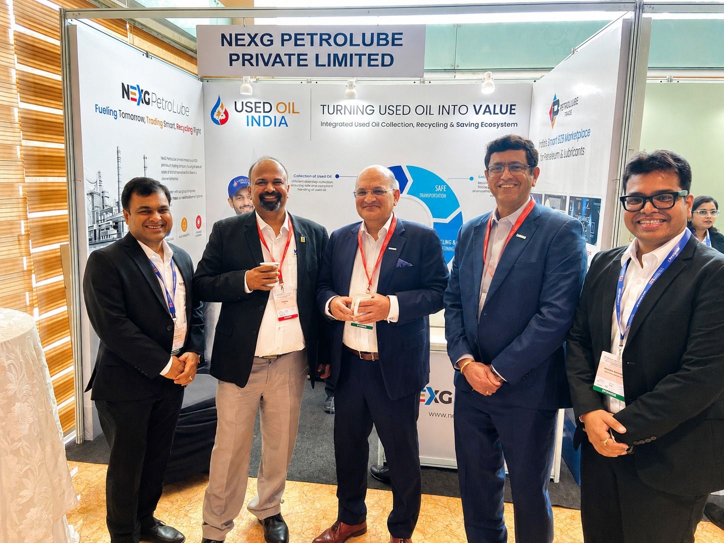 NexG Petrolube team at the Rosefield Conference 2026 exhibition stall